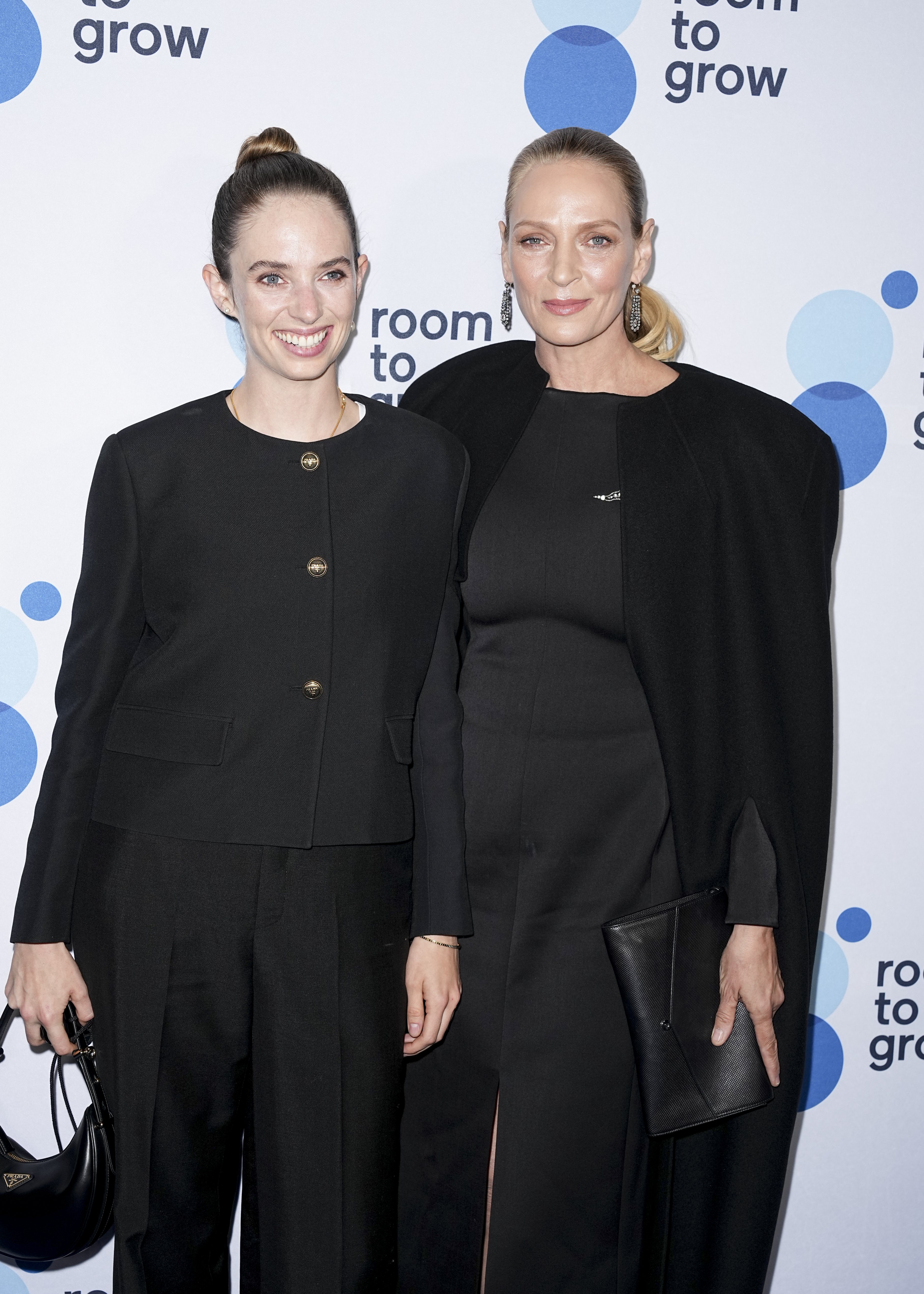 Maya Hawke and Uma Thurman at the Ziegfeld Ballroom in 2023