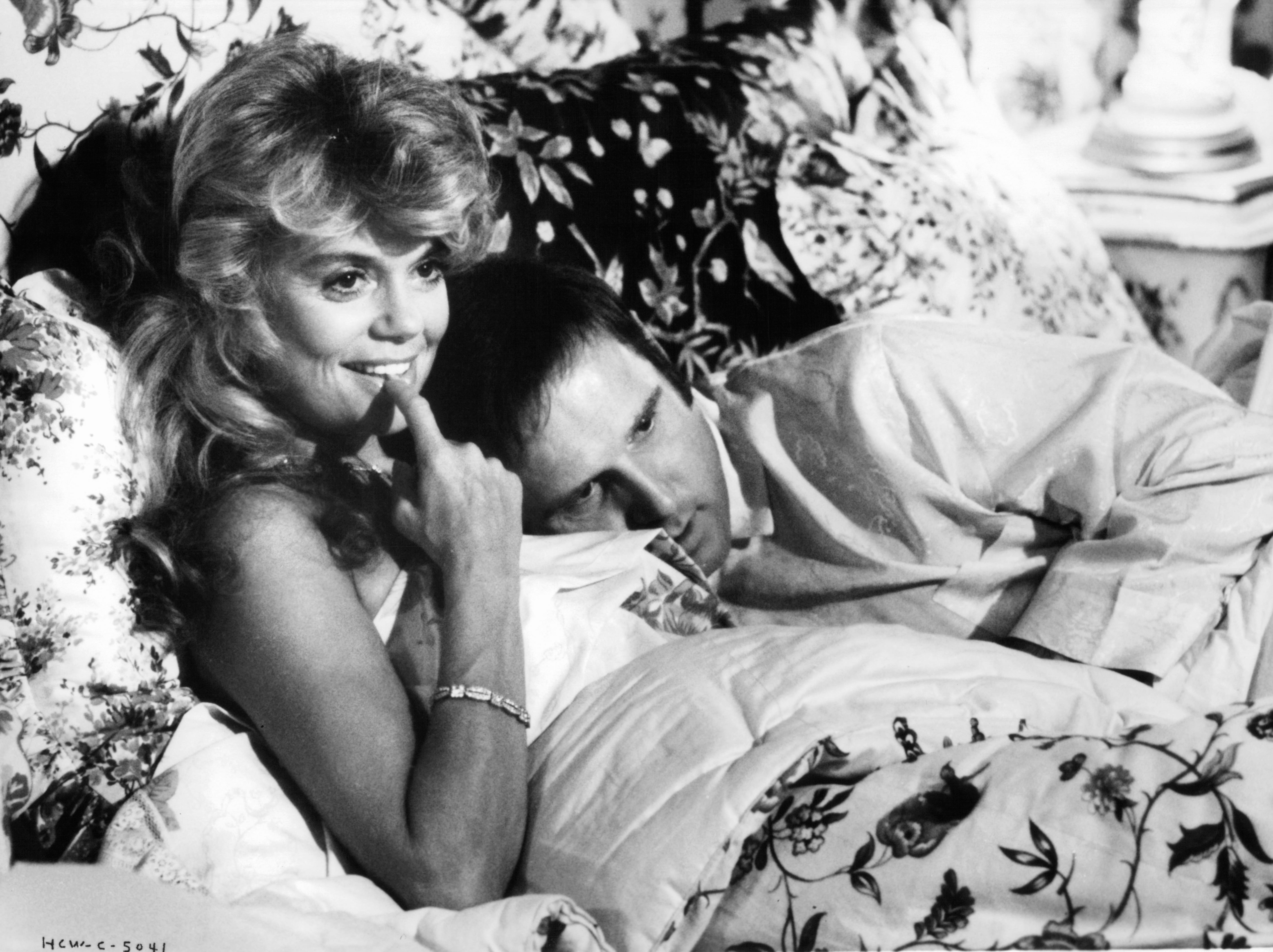 Dyan pictured with co-star Charles Grodin in a scene from Heaven Can Wait