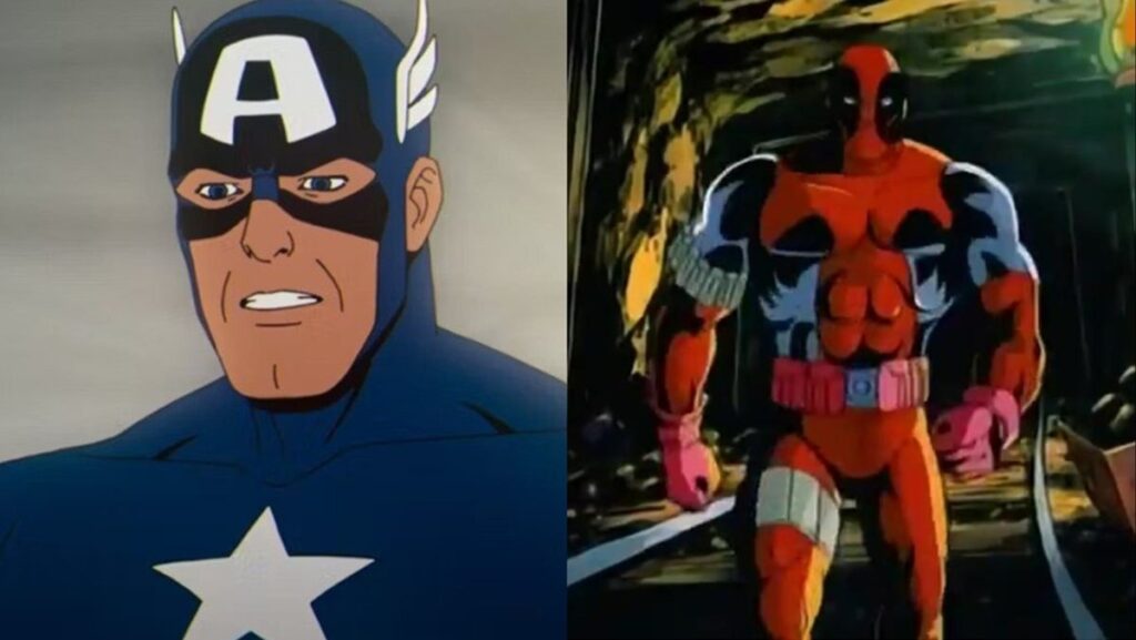 Captain America in X-Men '97, and Deadpool in X-Men: The Animated Series.