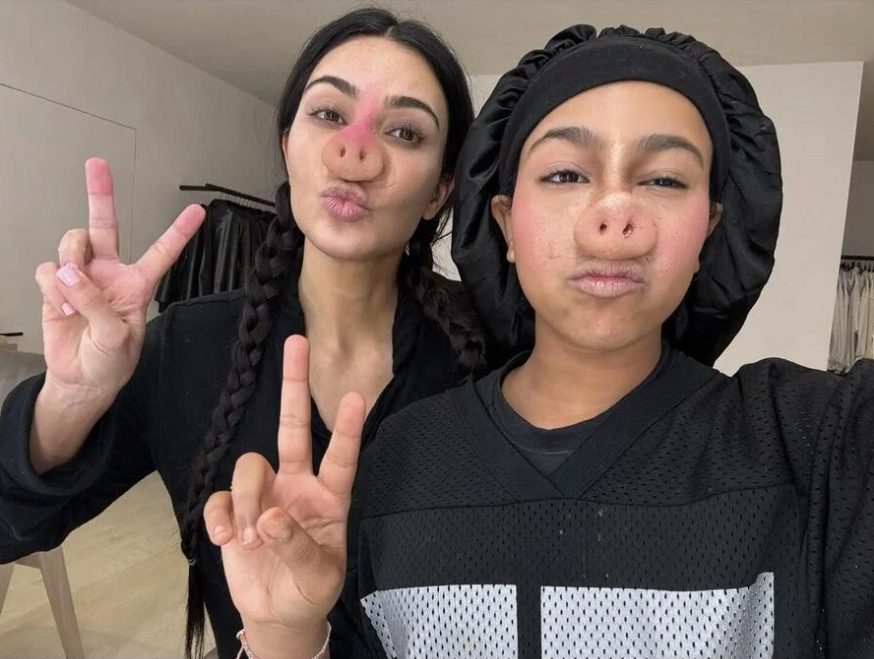 Kim and North often share videos together on TikTok