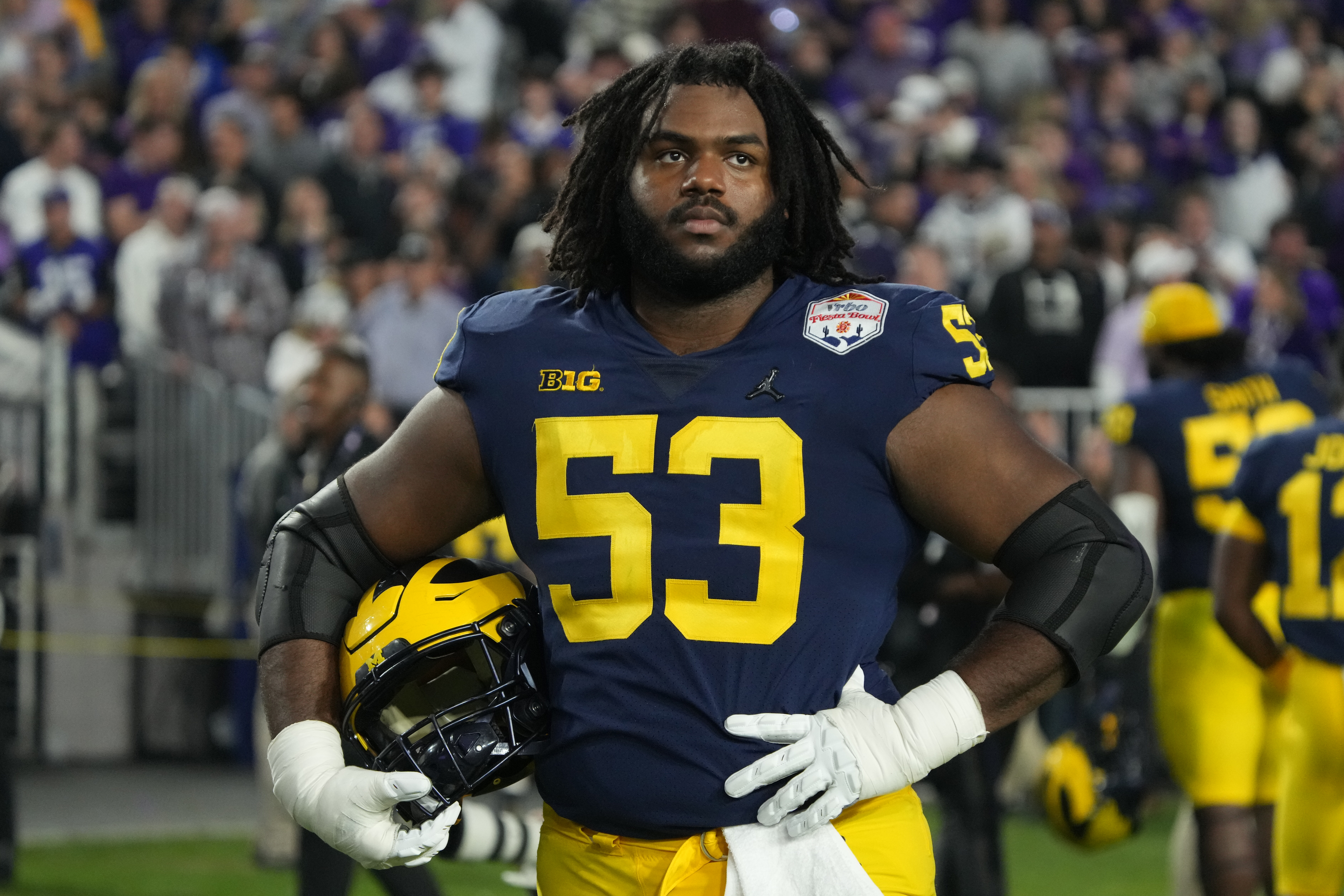 Jones won the 2023 National Championship with Michigan