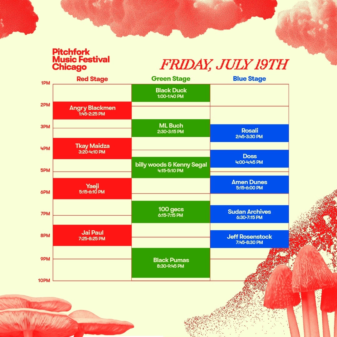 Pitchfork Music Festival 2024 Friday July 19