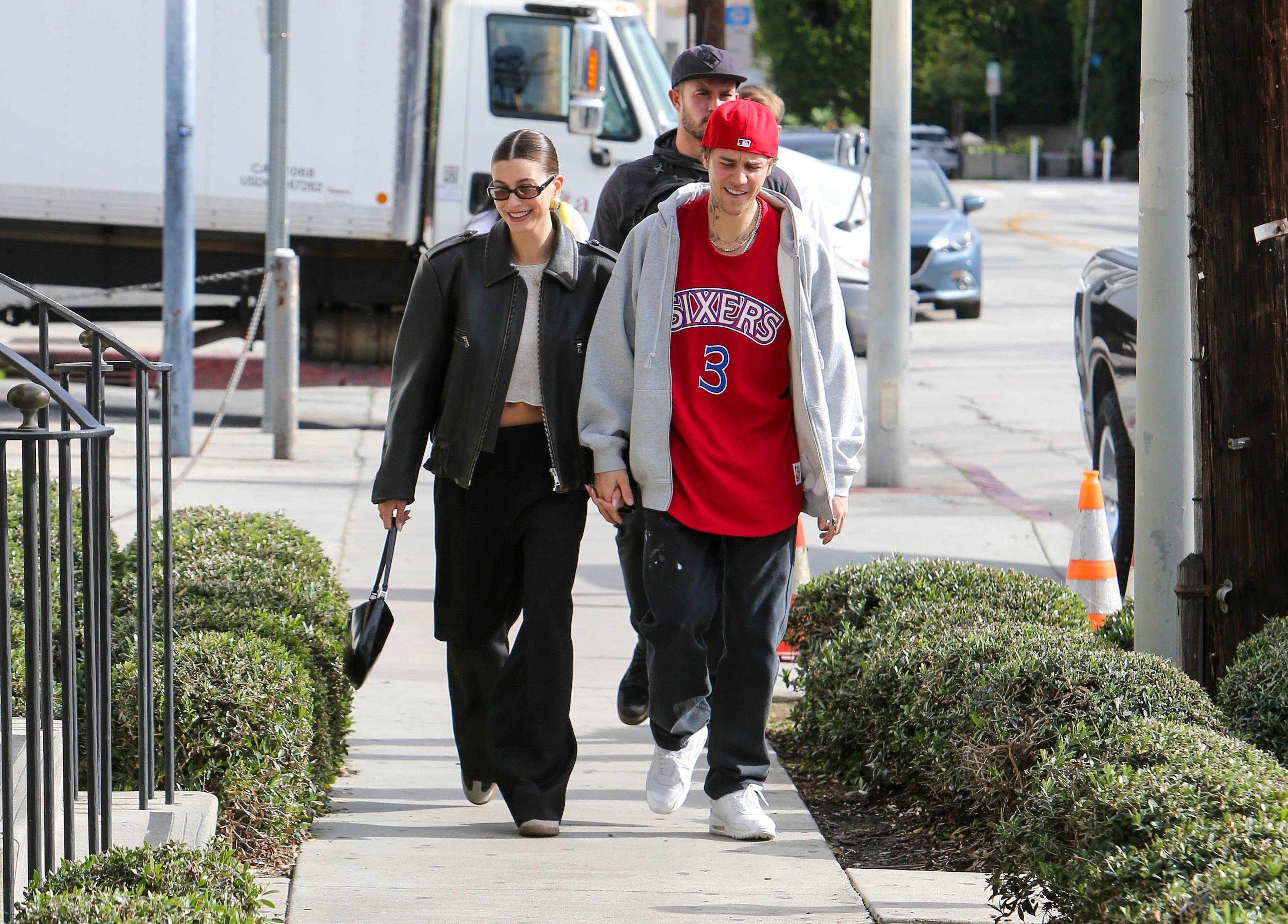 In January 2023, Hailey and Justin walked down a street in LA hand in hand