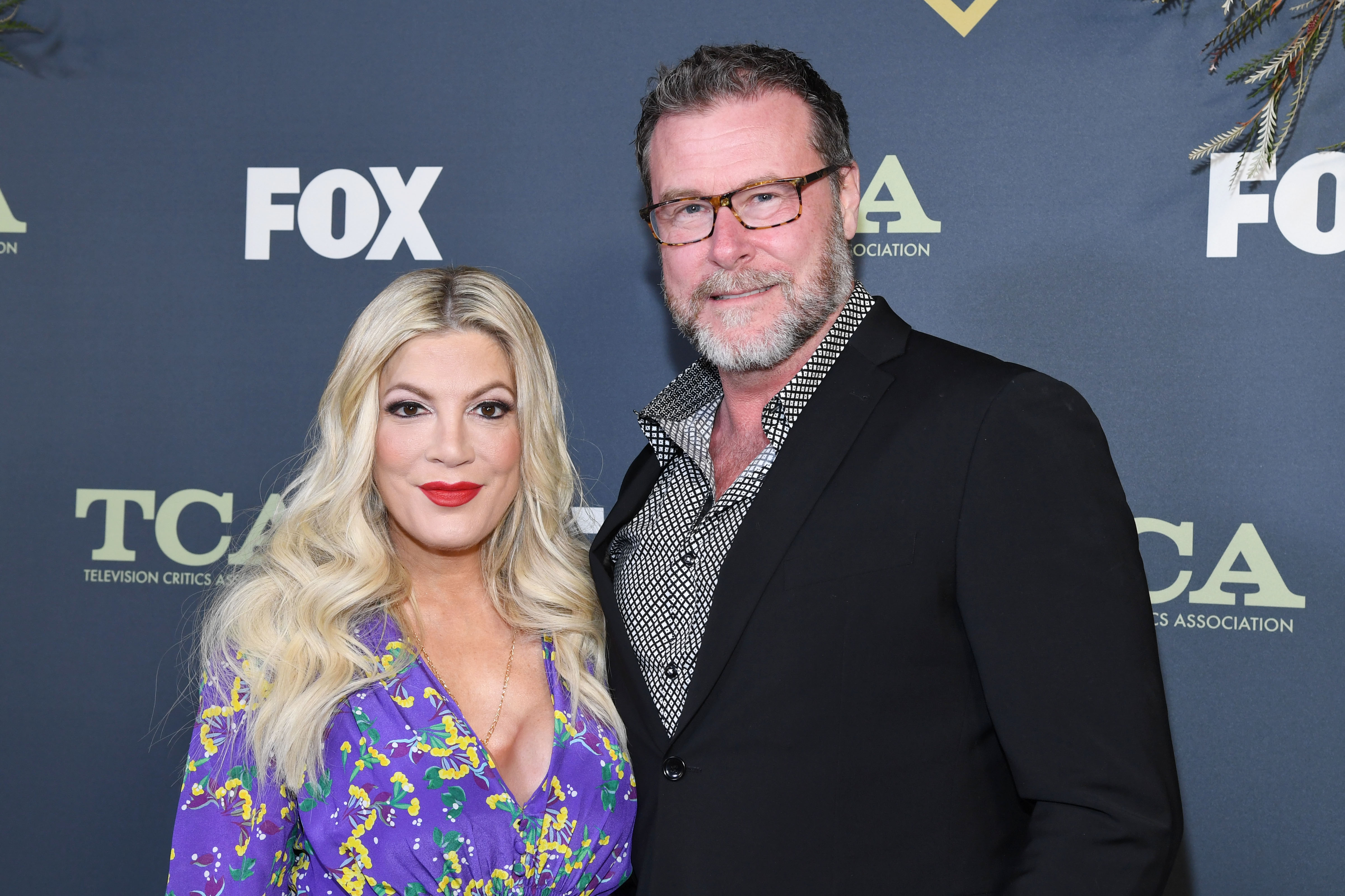 Tori Spelling and Dean McDermott at Fox Winter TCA at The Fig House on February 6, 2019, in Los Angeles, California