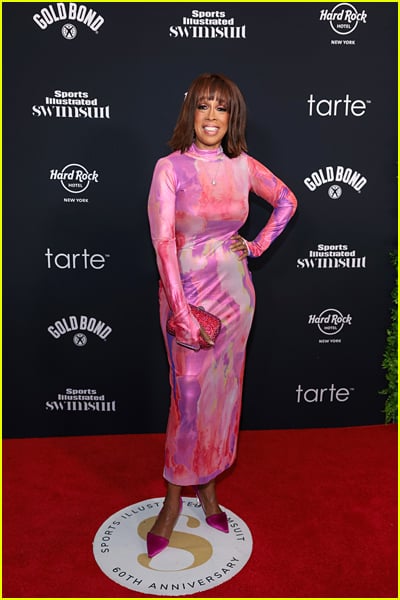 Gayle King at the Sports Illustrated Swimsuit Issue release party