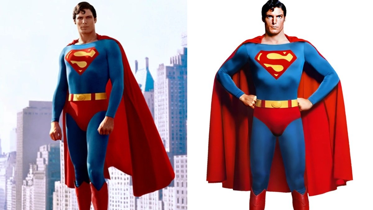 Christopher Reeve as the world's first feature length film Superman.