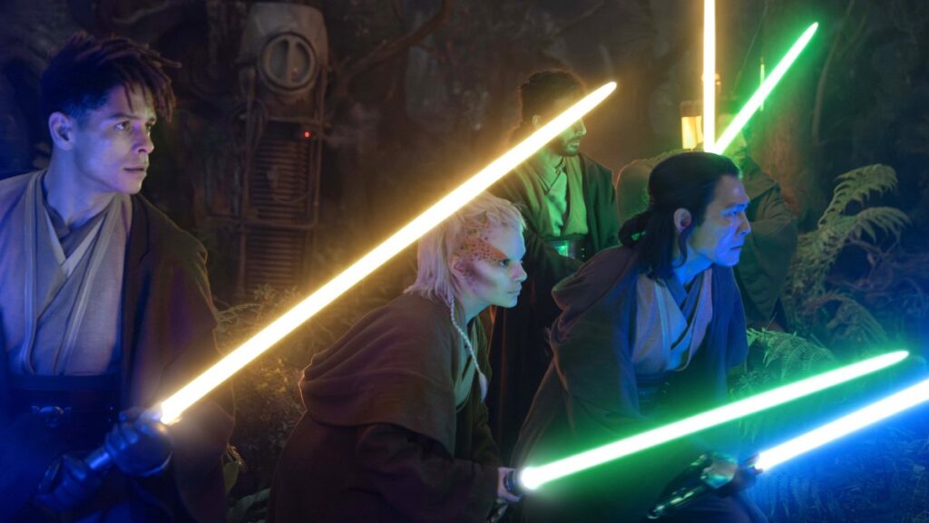 The Acolyte first look image jedi with lightsabers