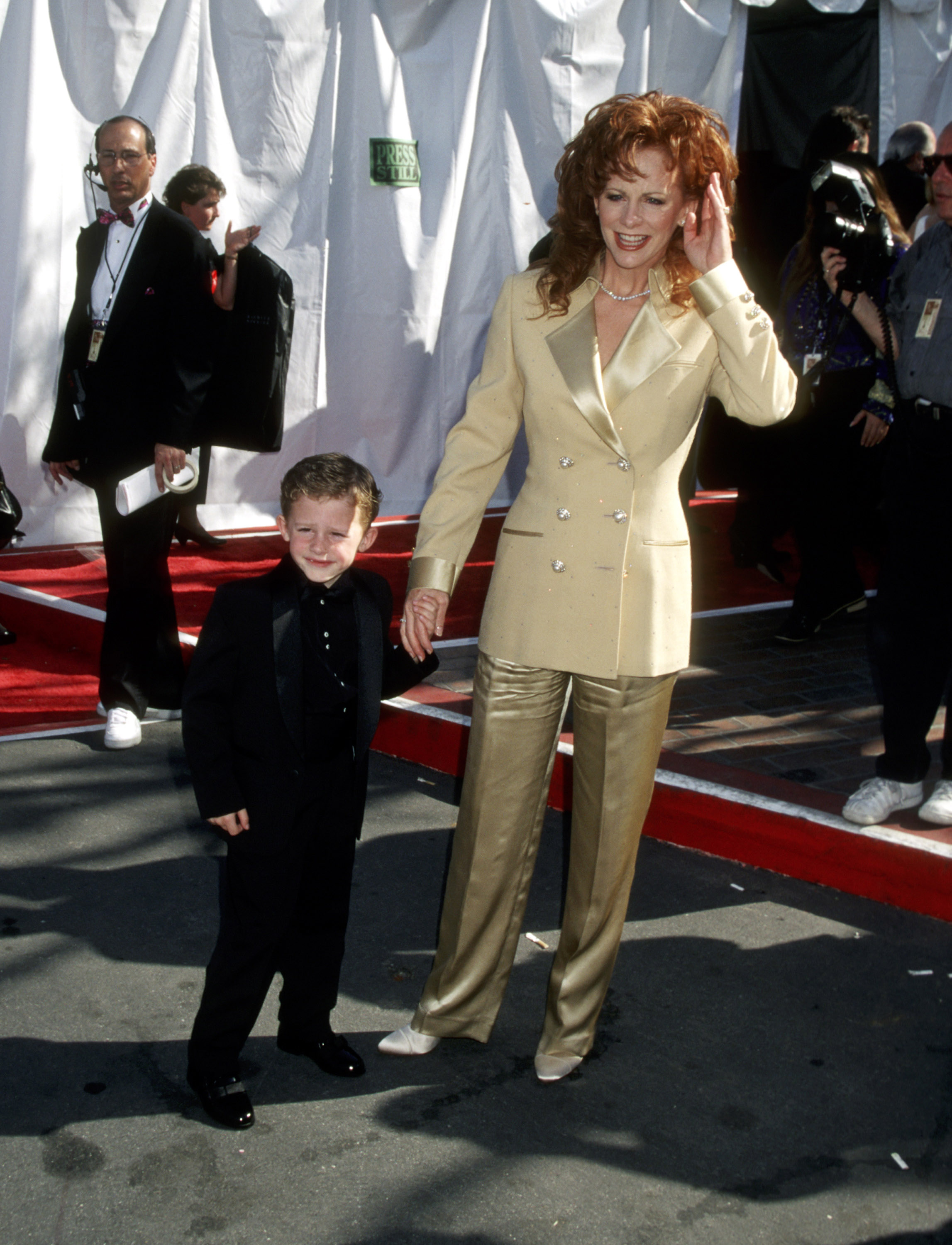 Reba McEntire welcomed her son Shelby Blackstock in 1990