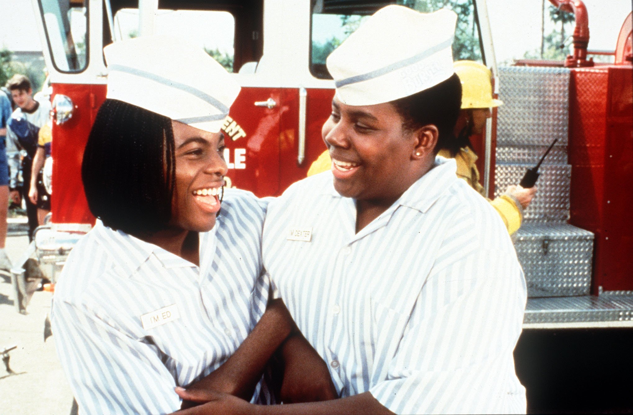 Kenan Thompson pictured with Kel in a scene from Good Burger in 1998