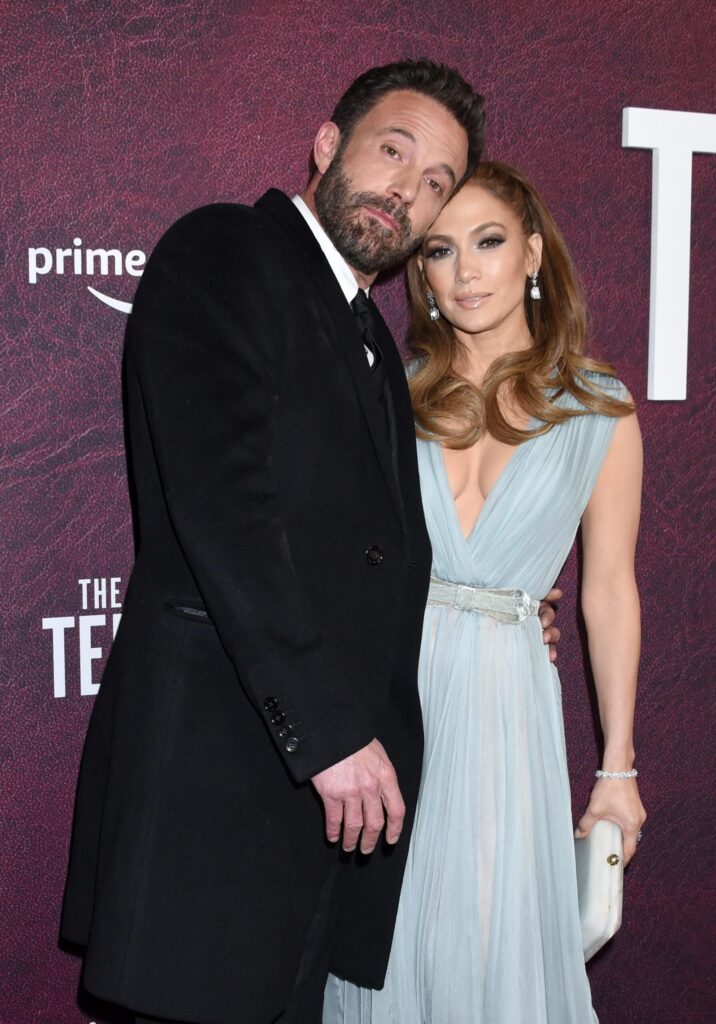 Ben Affleck and Jennifer Lopez arriving at "The Tender Bar" Los Angeles Premiere at the TCL Chinese Theatre