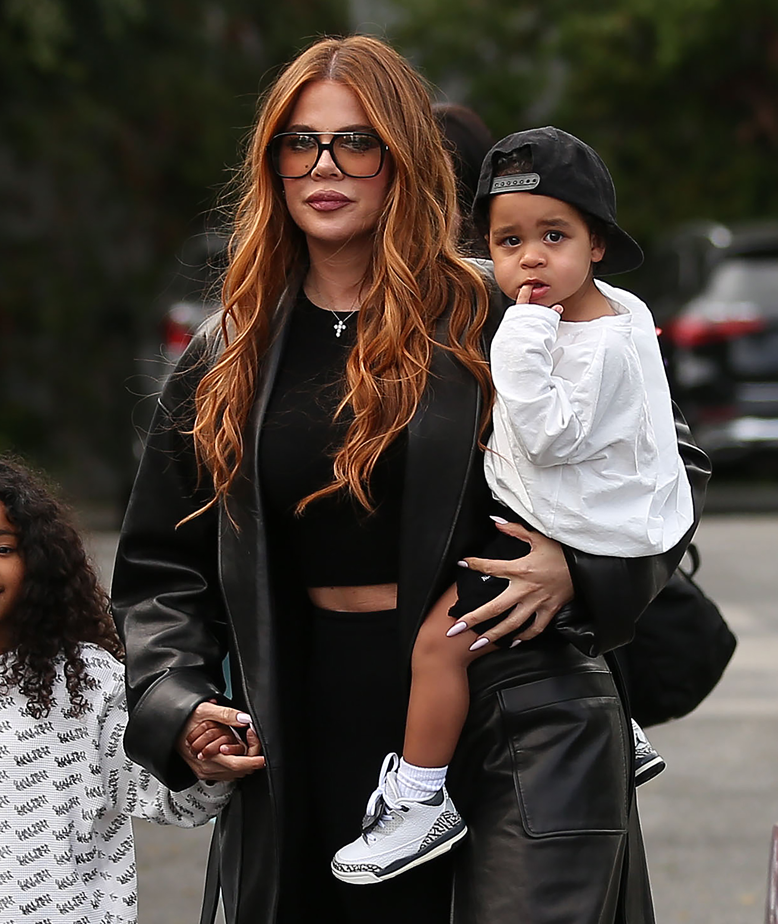 Khloe brought her kids along to Saint West's game