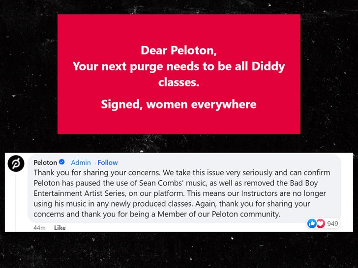 Peloton Statement Facebook