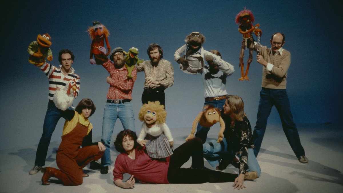 Jim Henson and crew with their puppets in the Jim Henson documentary Jim Henson Idea Man