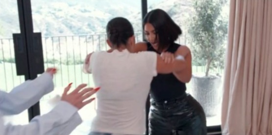 Kourtney lost it after Kim continually questioned her work ethic