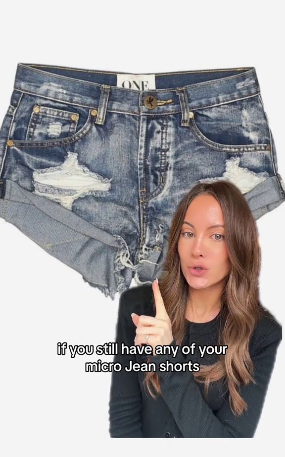 Caitlin says to avoid micro and super distressed denim shorts