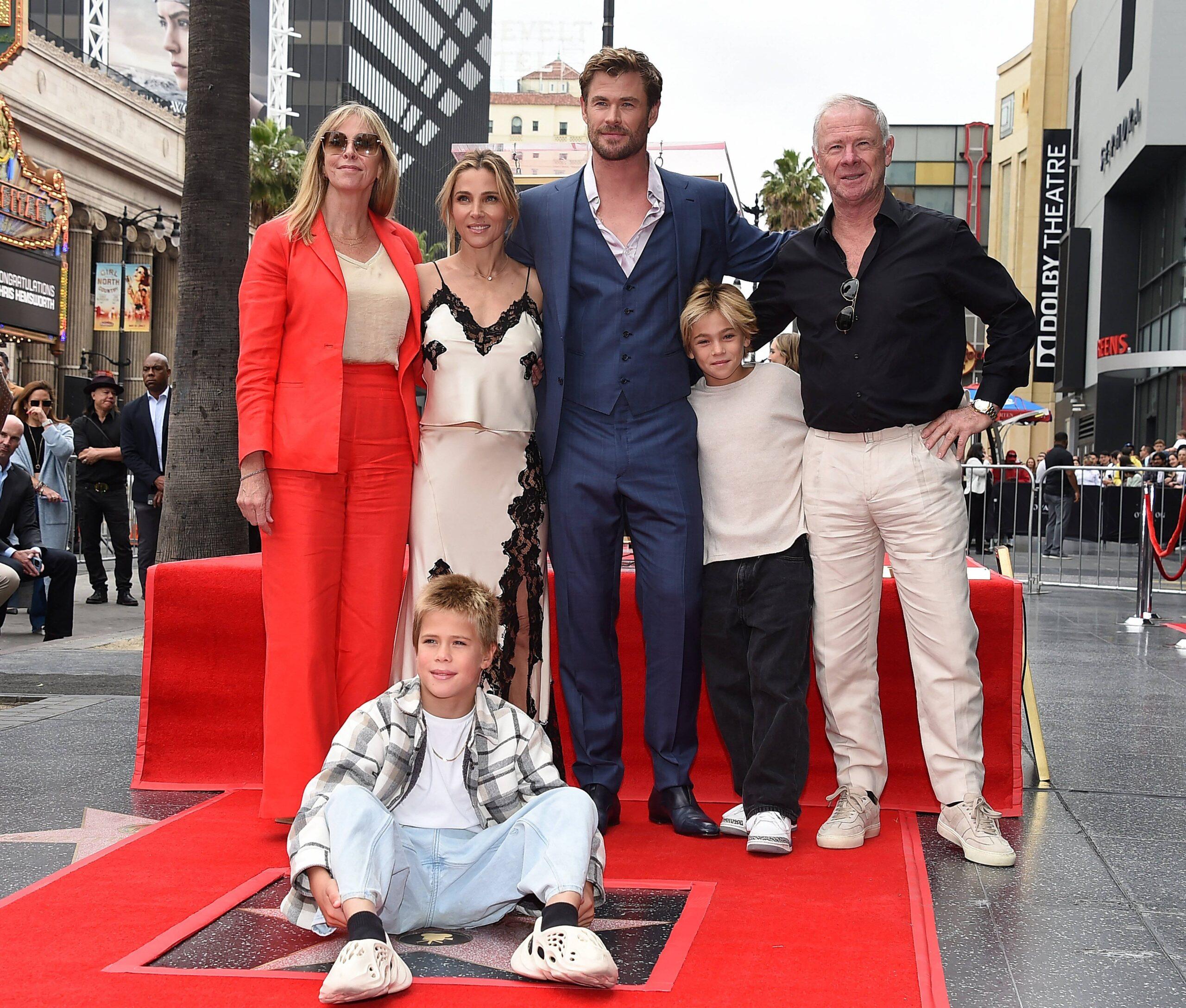 Chris Hemsworth Hollywood Walk of Fame Ceremony