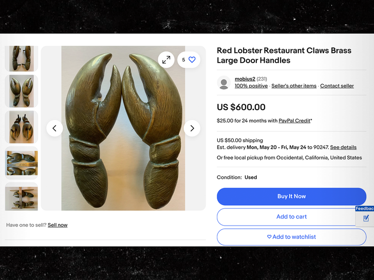 red lobster ebay