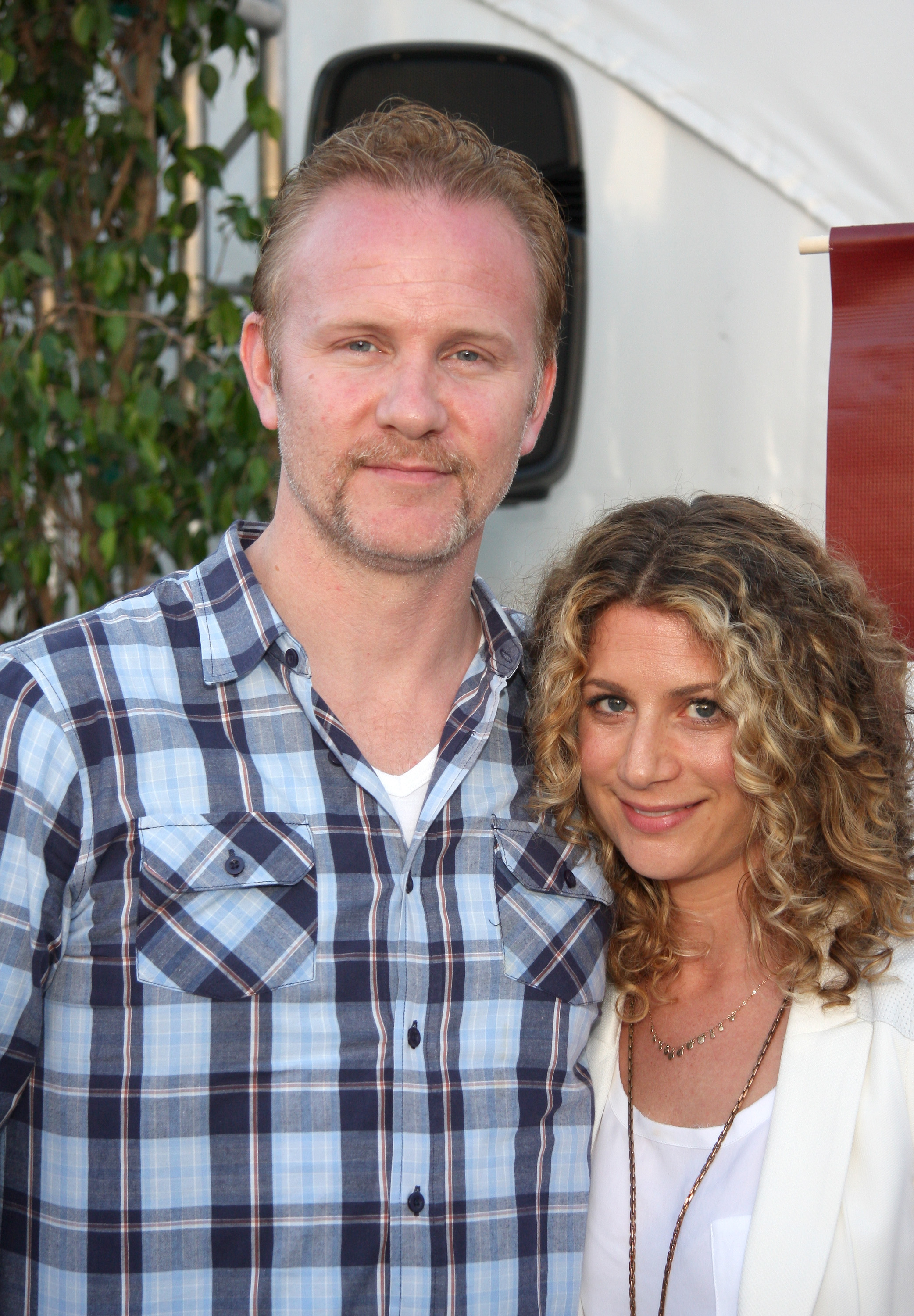 Morgan Spurlock and Sara Bernstein at the HBO Docs Reception during the 2013 Los Angeles Film Festival in Los Angeles, California, on June 16, 2013