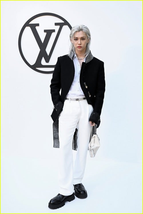 Felix at the Louis Vuitton show in Barcelona