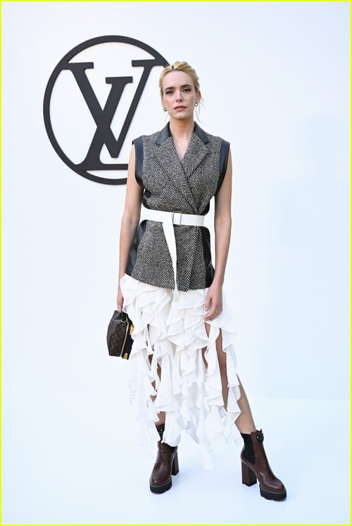 Stacy Martin at the Louis Vuitton show in Barcelona