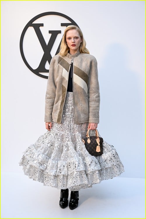 Emma Laird at the Louis Vuitton show in Barcelona