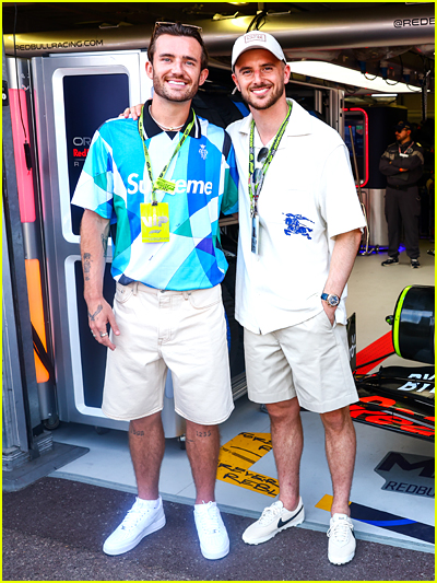 Mason Mount and Ben Chilwell  at the 2024 Monaco Grand Prix
