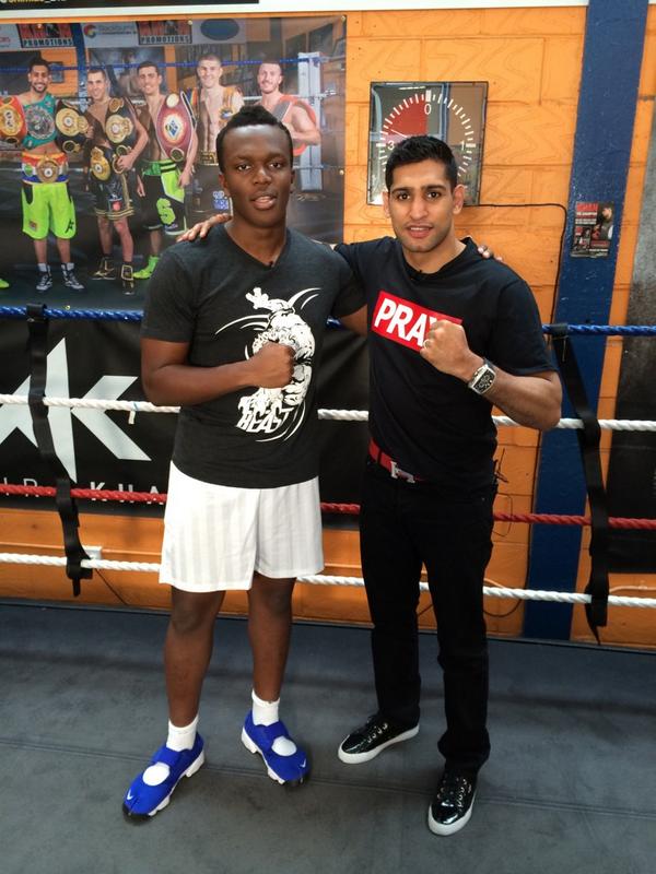 KSI pictured with Khan back in 2014