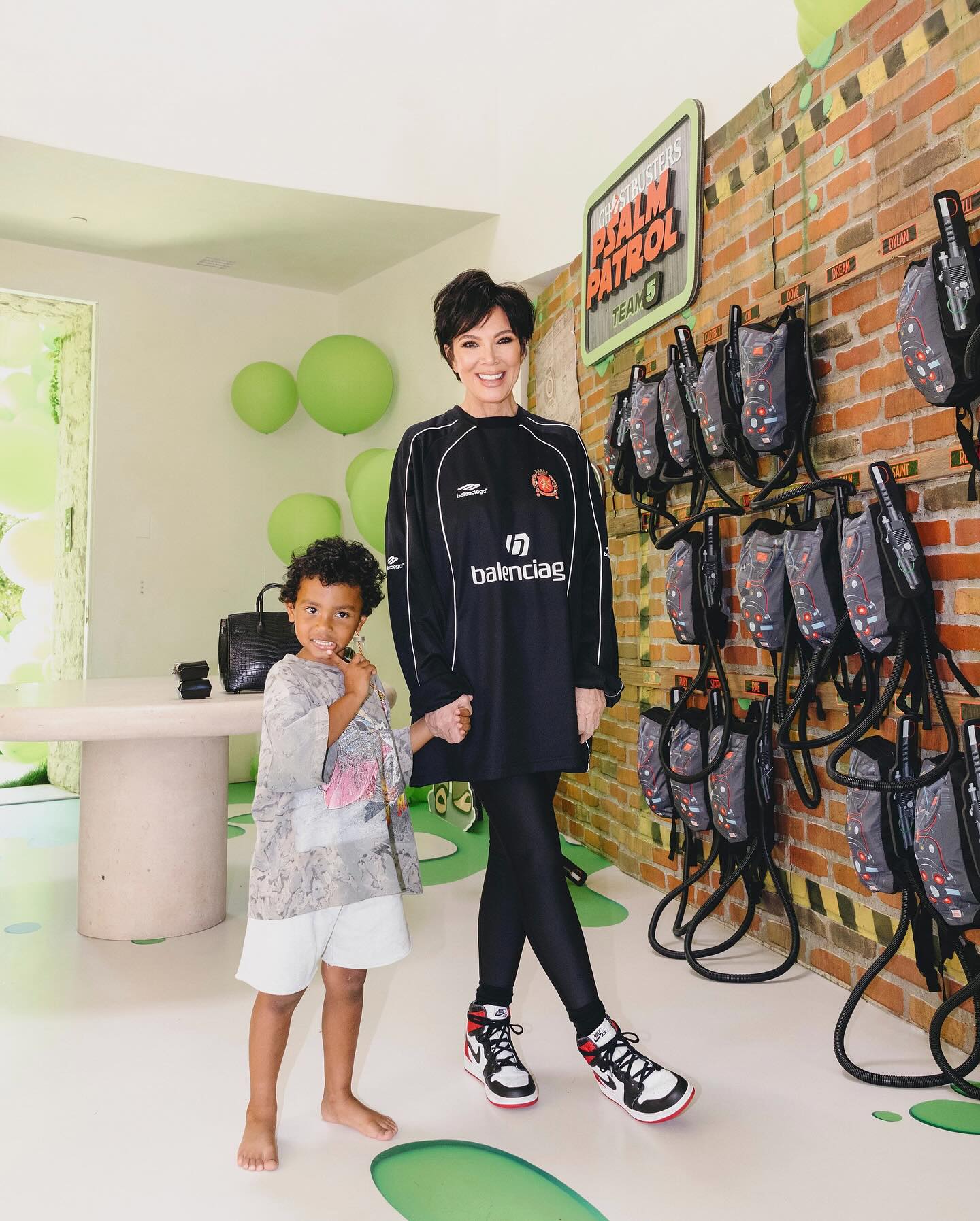 Kris showcased her slimmer frame last week while donning all-black to her grandson, Psalm's fifth birthday party