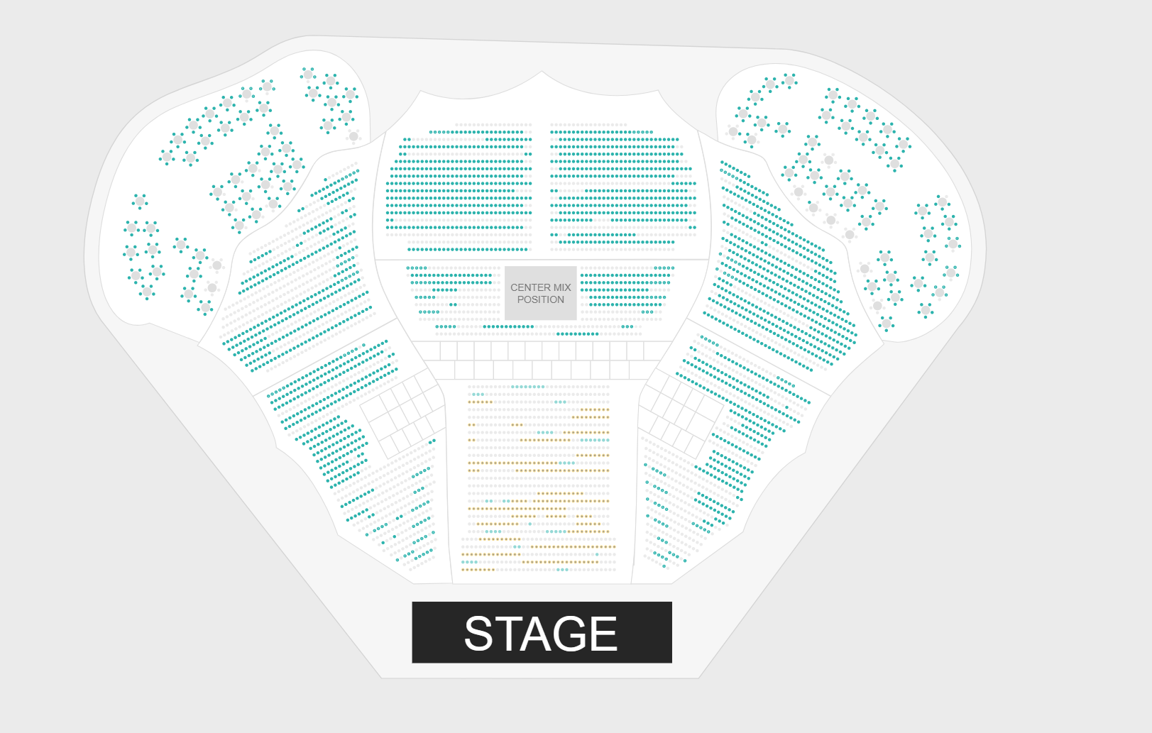 Official Platinum seats are priced at $383, while seats in section three are $111, and seats in section five are $54