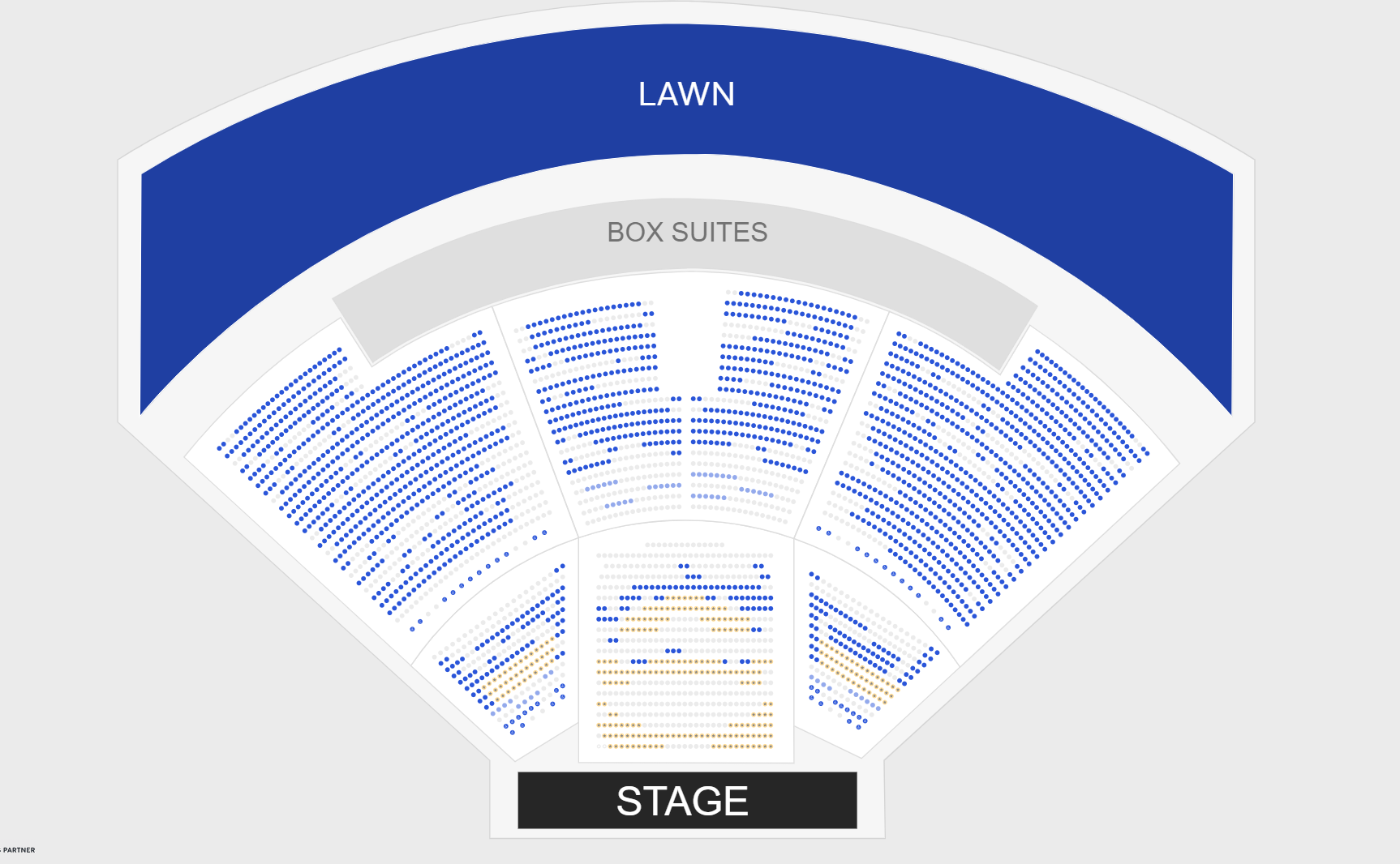 Lawn seats are as low $39.50 while VIP tickets close to the stage are $374.50