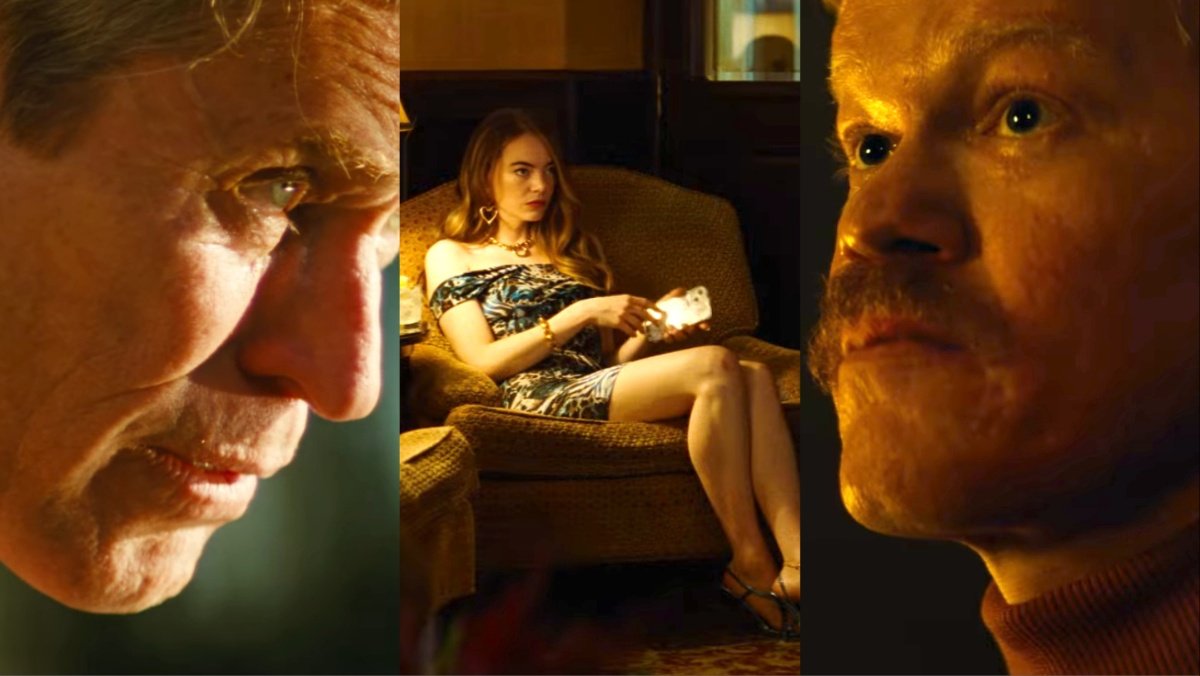 Kinds of Kindness trailer from Yorgo Lanthimos stars Emma Stone, Willem Dafoe, and Jesse Plemons