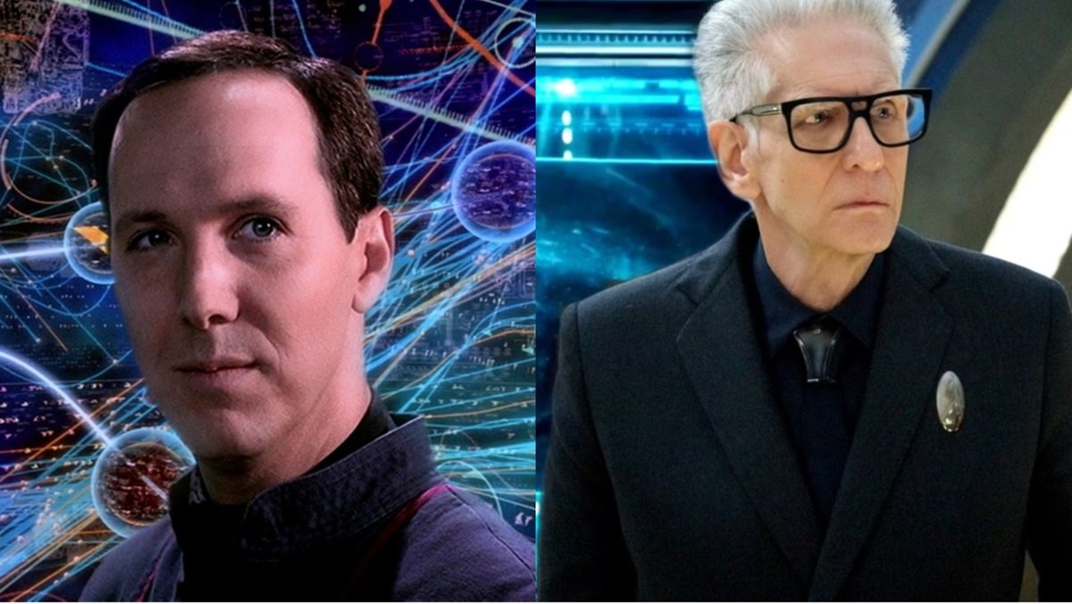 Agent Daniels (Matt Winston) from Star Trek: Enterprise (L) and David Cronenberg from Star Trek: Discovery (R)