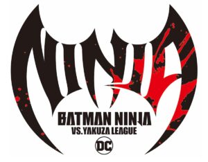 The black and red stylized Batman logo for Batman Ninja Vs Yakuza League