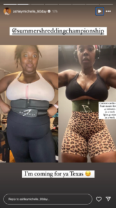 90 Day Fiancé's Ashley Michelle in Two-Piece Workout Gear Says "I'm Coming For Ya Texas"