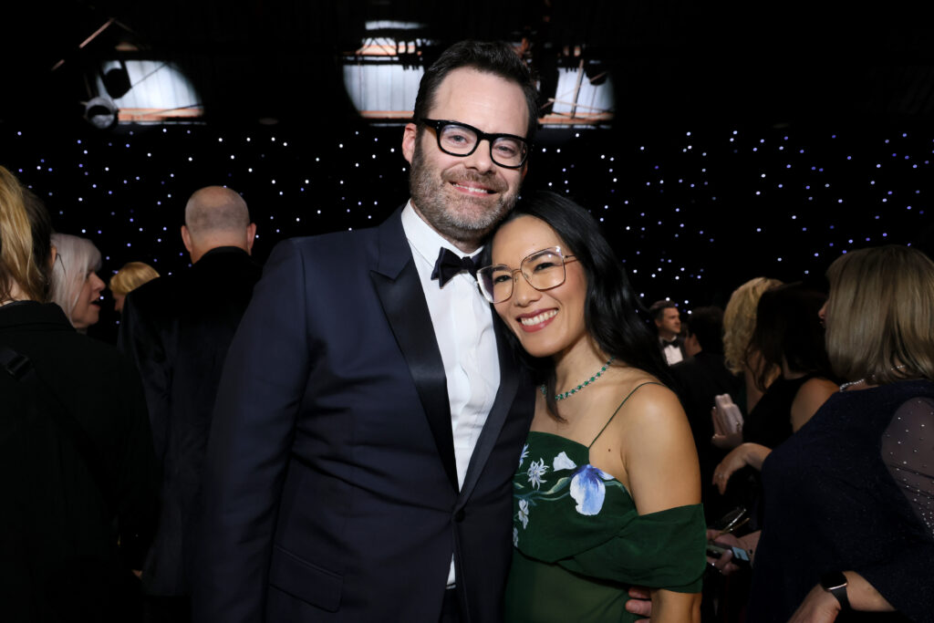 Bill Hader and Ali Wong at the 29th Annual Critics Choice Awards at Barker Hangar in Santa Monica, California, on January 14, 2024