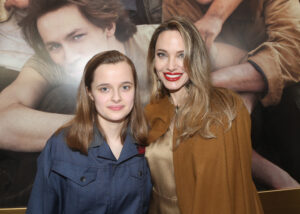 Angelina Jolie and Brad Pitt's daughter Vivienne has dropped her father's name in a playbill