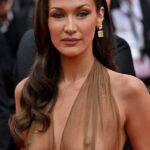 Belle Hadid left little to the imagination on the red carpet at Cannes Film Festival