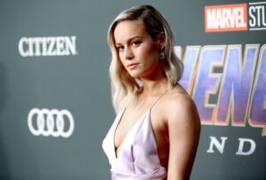 Brie Larson recommends Marvel acting newbies figure out how their suits work before nature calls.