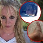 britney spears driving car and foot