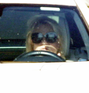 Britney Spears was spotted during a solo joyride in her Mercedes AMG SL 63