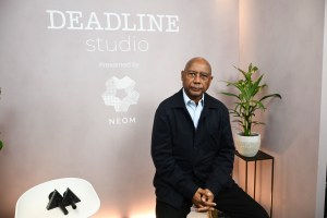 Director Raoul Peck at the Deadline Studio during the 77th Cannes Film Festival presented by NEOM on May 22, 2024.