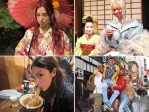 Celebs Vacaying In Japan