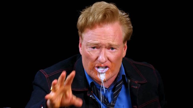 conan obrien on hot ones