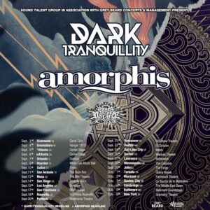DARK TRANQUILLITY And AMORPHIS Announce Summer/Fall 2024 North American Tour