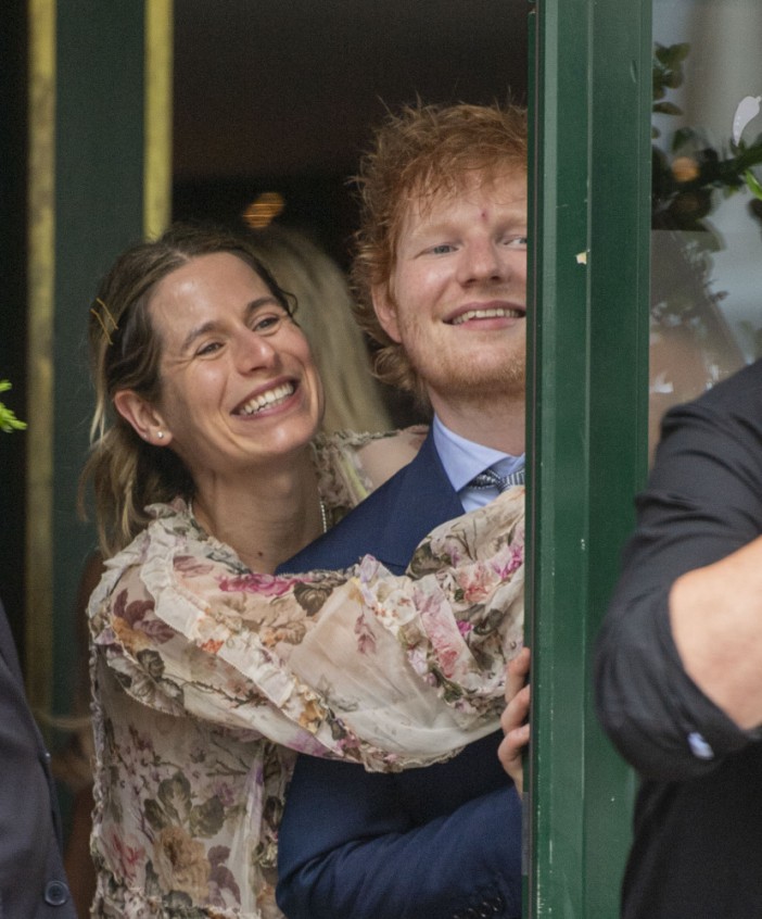 Cherry and Ed put on a rare public display of affection at Jupiter's second birthday party