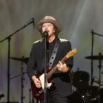 Pearl Jam lead singer Eddie Vedder on stage during a show in Oregon.