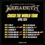 Five MEGADETH Concerts On Spring 2024 Latin American Tour Grossed Total Of $4 Million