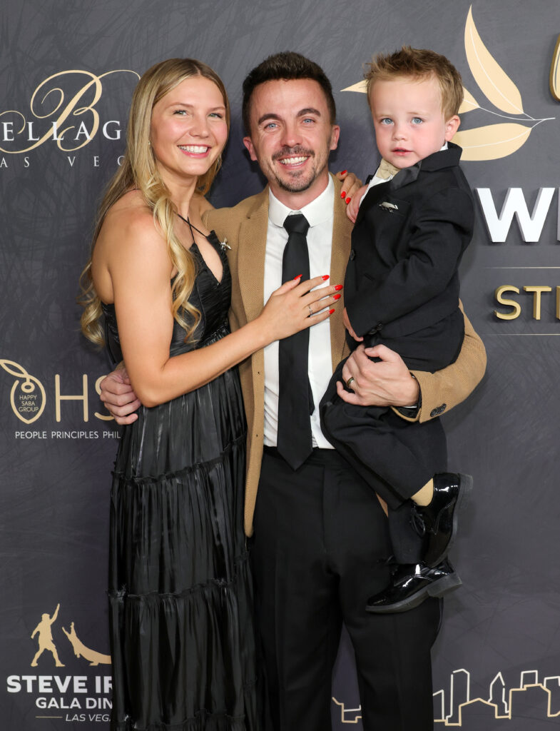 Frankie Muniz attended The Steve Irwin Gala with his wife, Paige, and son, Mauz