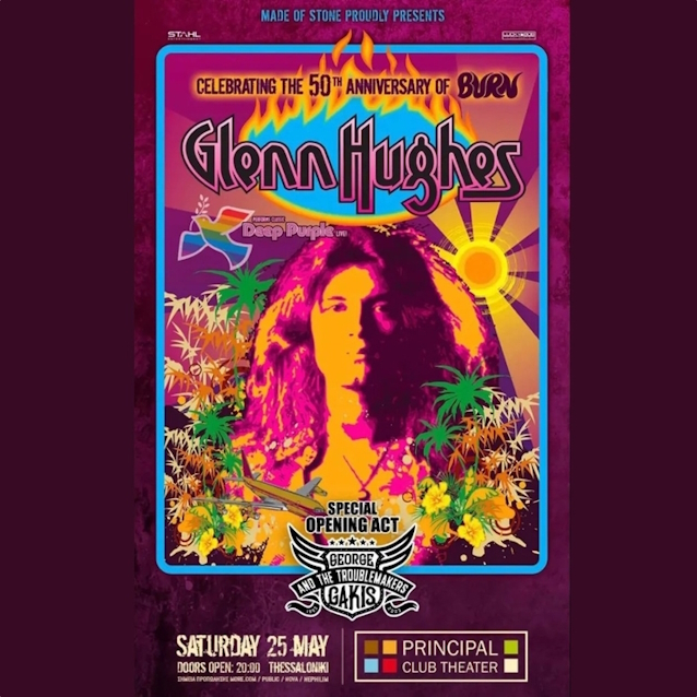 GLENN HUGHES Joined By GUS G. For 'Burn' Performance In Thessaloniki