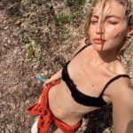 Gigi Hadid has enjoyed her 29th birthday in a tiny bikini with her friends during a week-long celebration